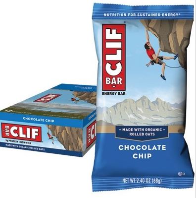 Clif Chocolate Chip Bars – 12x68g – Rosemary Acre Organics